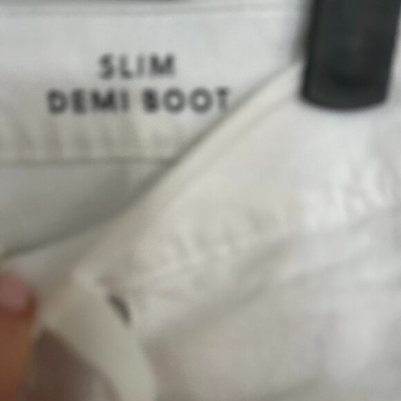 J.Crew White Slim Bootcut Jeans - Size 26 Petite - Picture 4 of 6